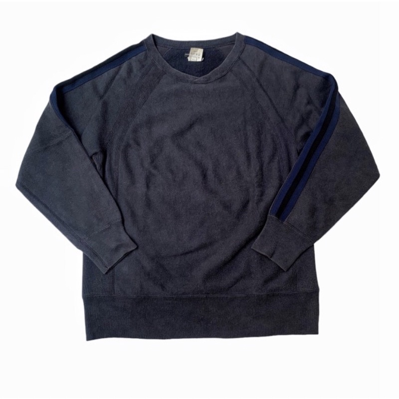 ENGINEERED GARMENTS NEW YORK Tapped Sweatshirt Sportswear Navy Blue .