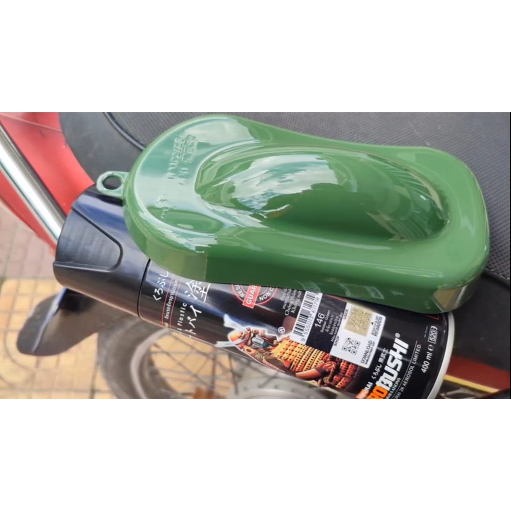 SAMURAI PAINT 146 SOLDIER GREEN HIJAU 400ml pilox pilok cat semprot spray paint untuk body motor mobil helm besi kayu plastik