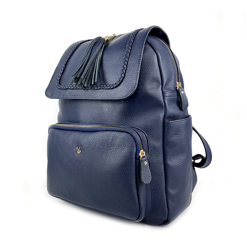 Tas Ransel Wanita ZHR / Tas Ransel Kulit Wanita Produk Original Bahan Kulit Sapi Asli Garut