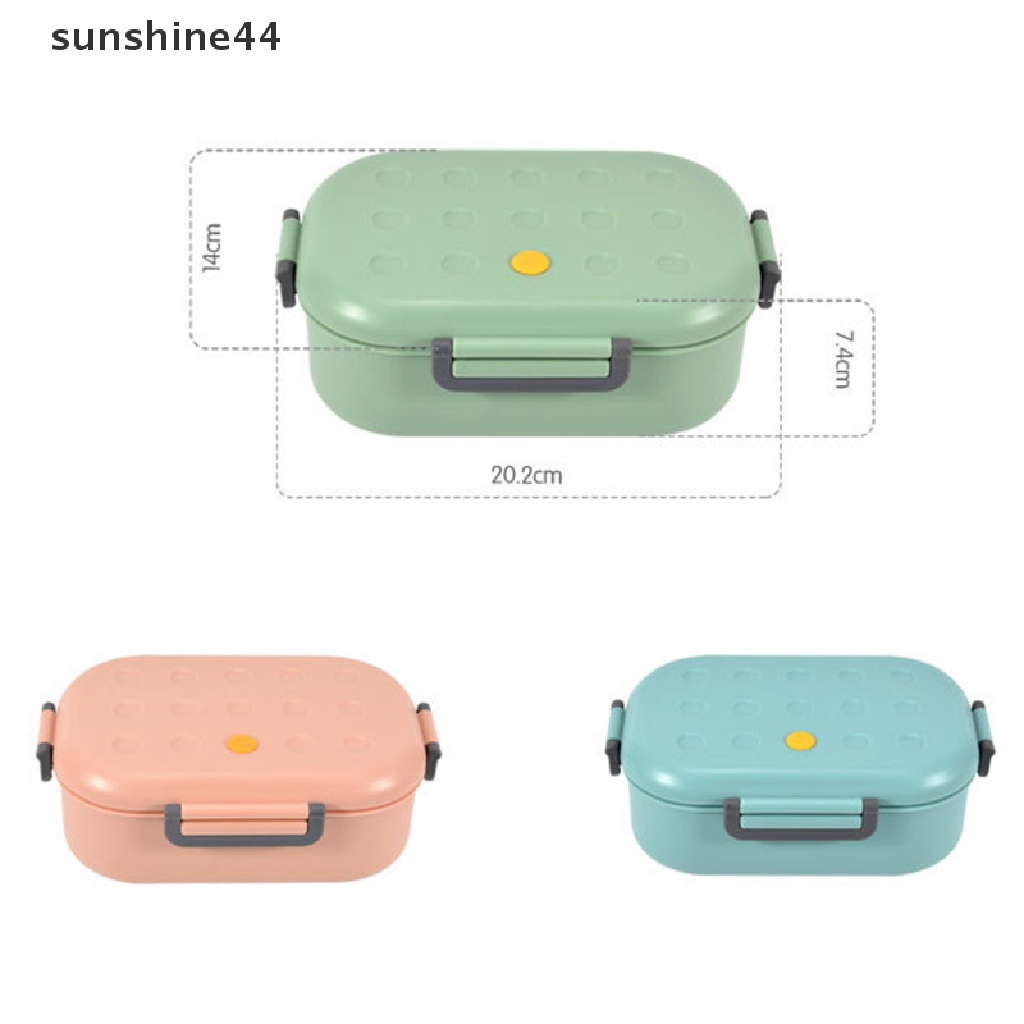 Sunshine Kotak Makan Bento Portable Bahan Plastik PP Food Grade