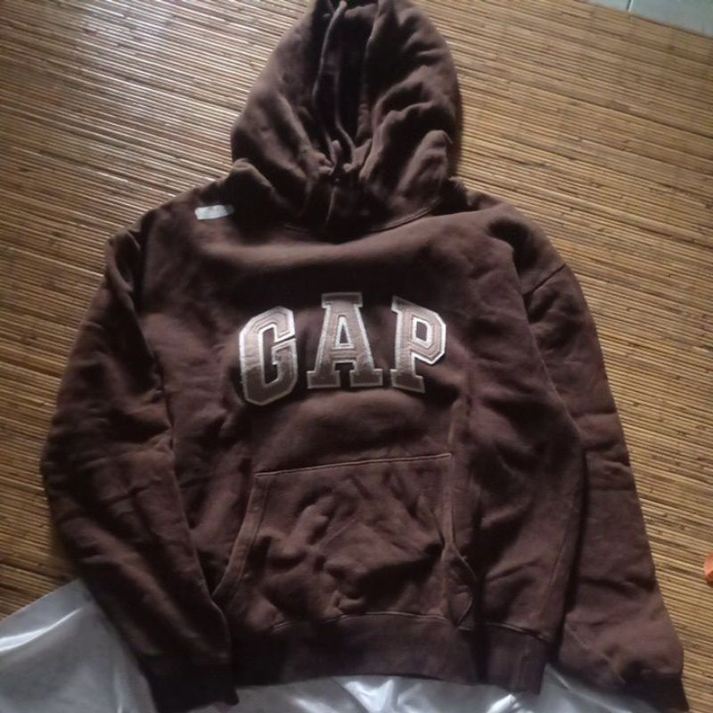 hoodie gap coklat