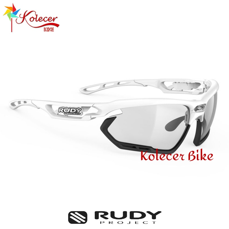 Rudy Project FOTONYK White ImpactX Photochromic Sunglasses Kacamata Sepeda