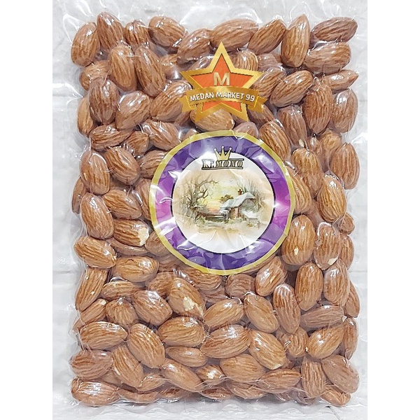 

KIMONO KACANG ALMOND PANGGANG UTUH 200GR | WHOLE ROASTED ALMOND | BADAM | NUT | ALMOND ROASTED NUT | KACANG ALMOND