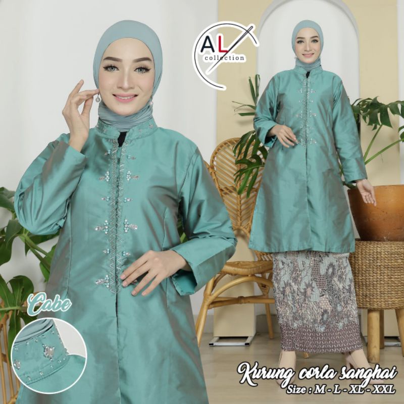 Kebaya Kurung Corla Sanghay LZ / Kebaya Tunik Taveta / Kebaya Modern / Baju Kurung Modern