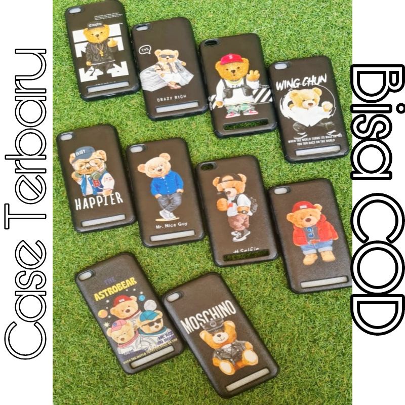 Casing Oppa Bears Xiaomi Redmi 5A Redmi 6A Redmi 9A Redmi 9C Redmi 10C Redmi Note 11 Softcase Kulit 