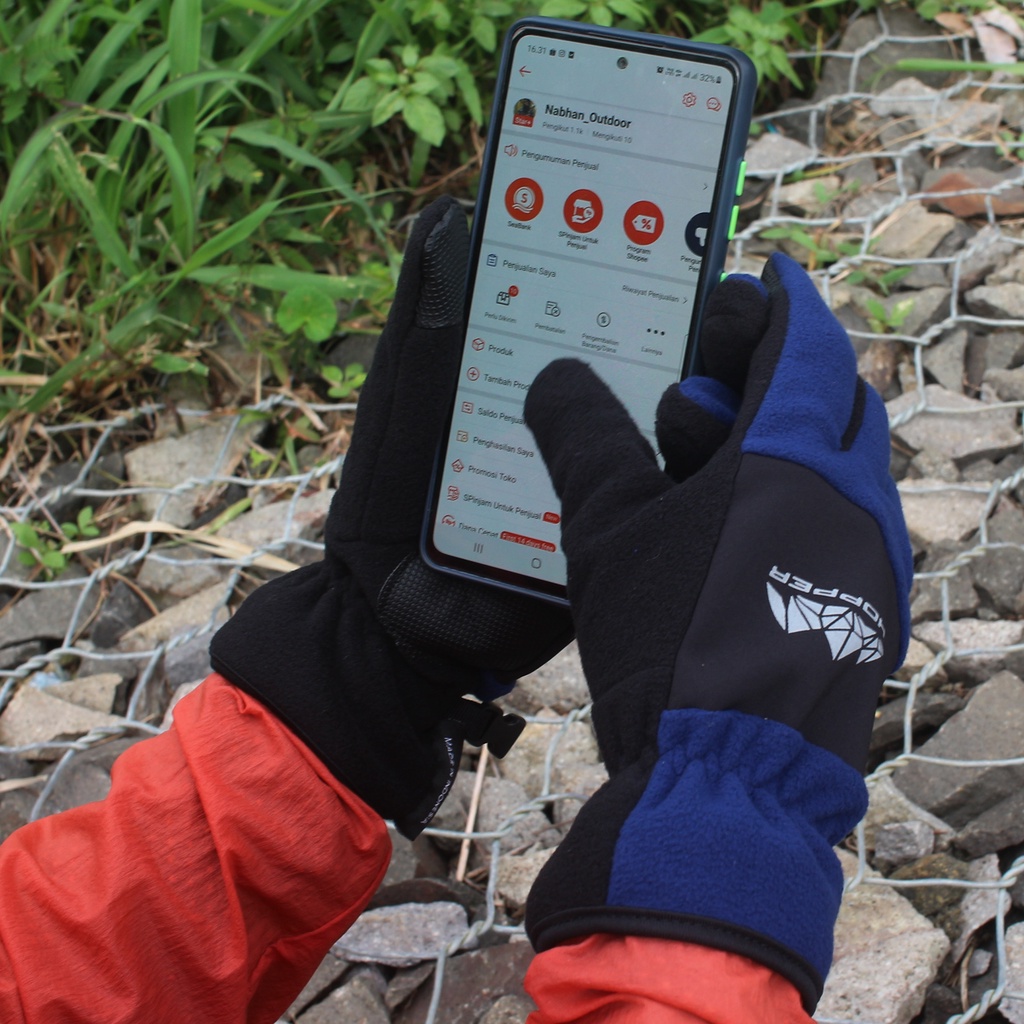 LEAFHOPPER SARUNG TANGAN GUNUNG POLAR TOUCH SCREEN SARUNG TANGAN OUTDOOR