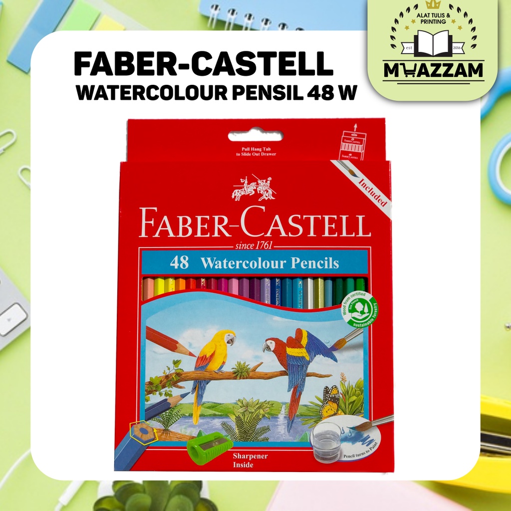 

Faber-Castell Watercolour Pensil 48 L + Kuas