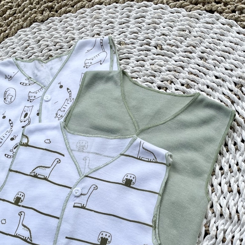 3 PCS Baju Bayi Lengan Kutung Baju Bayi Baru Lahir Baju Newborn Baju Bayi Perempuan Baju Bayi Laki laki Gift Lahiran Hampers Baby Newborn SNI DNW BABY