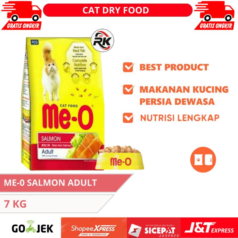 ME-O SALMON 7KG | Meo Adult | Makanan Kucing Dewasa