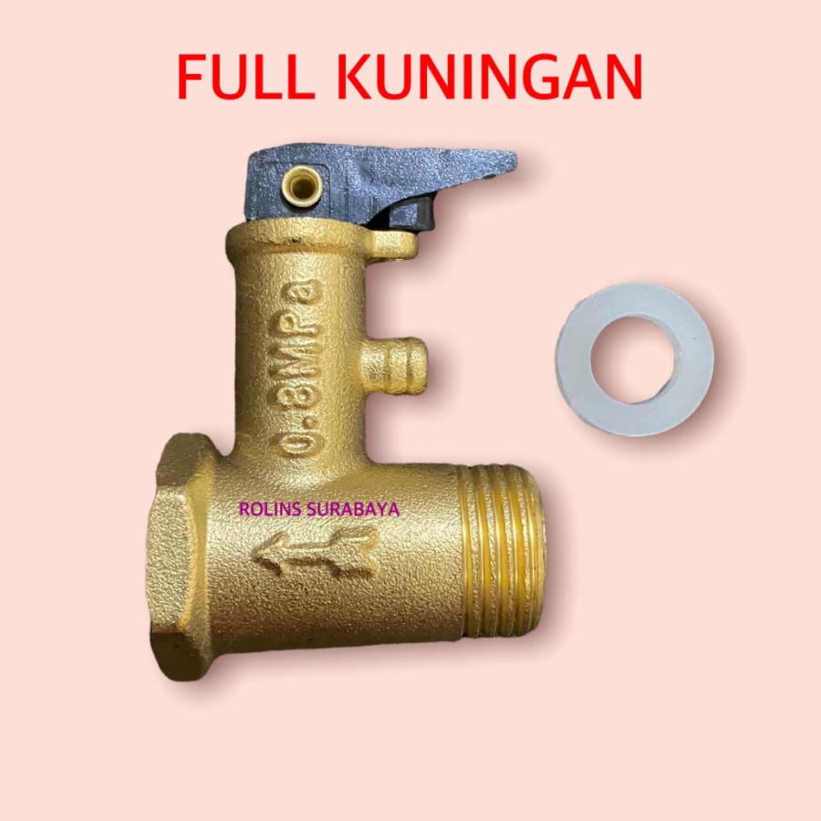 Safety valve / klep water heater / klep pemanas air / stop kran heater HIGH QUALITY