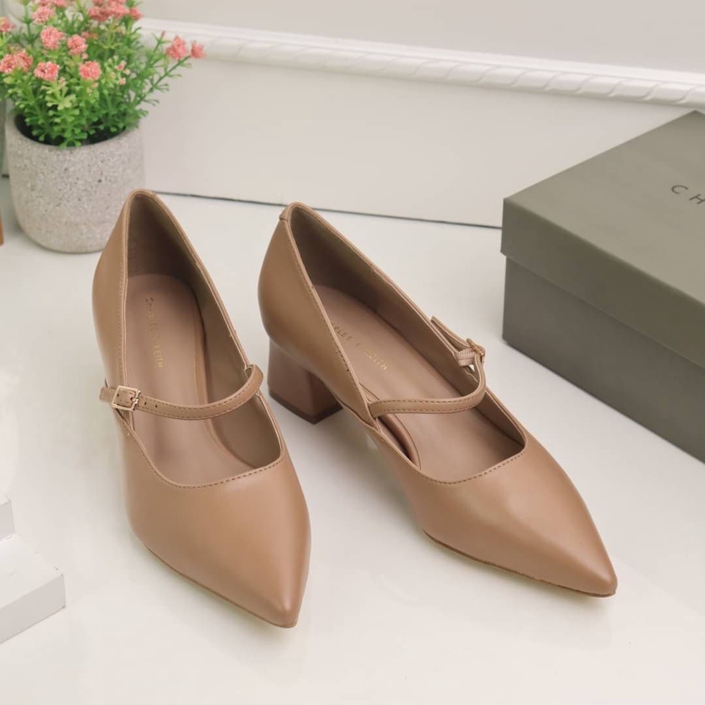 SEPATU KERJA WANITA CK CKS372 BLOCK HEELS PREMIUM IMPORT