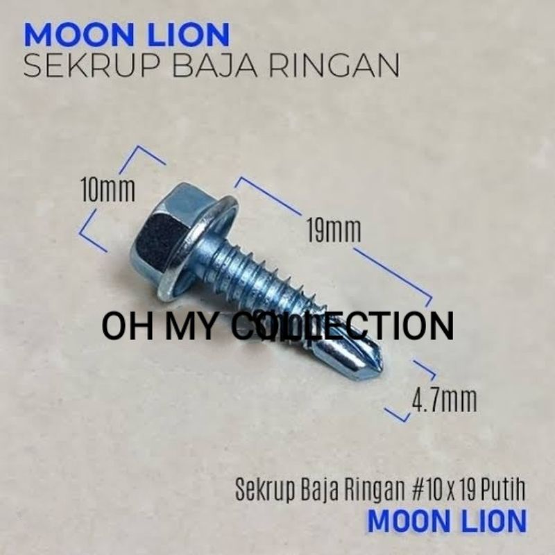 SKRUP BAJA RINGAN ECER / SEKRUP BAJA RINGAN 10 x 19/ BAJA RINGAN MURAH / SKRUP BAJA/ Baud Roofing/ Baut Rufing