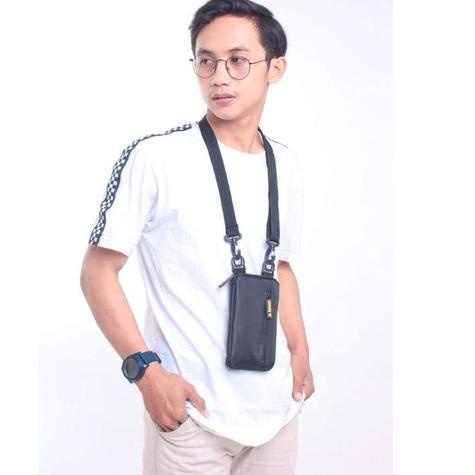 Harga Bersahabat Tas hp pria selempang anti air / Tas Selempang HP TERBARU KANEEN