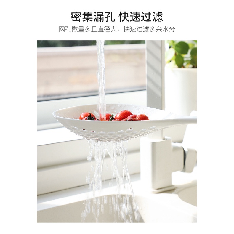 Sendok Tirisan Mie &amp; Sayur Buah Serbaguna Tahan Panas