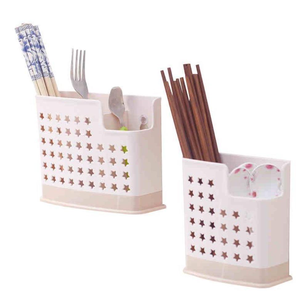 R-FLOWER Cutlery Organizer 2kisi Kotak Penyimpanan Sumpit Tempat Peralatan Masak Aksesoris Dapur Sumpit Sendok Garpu Holder