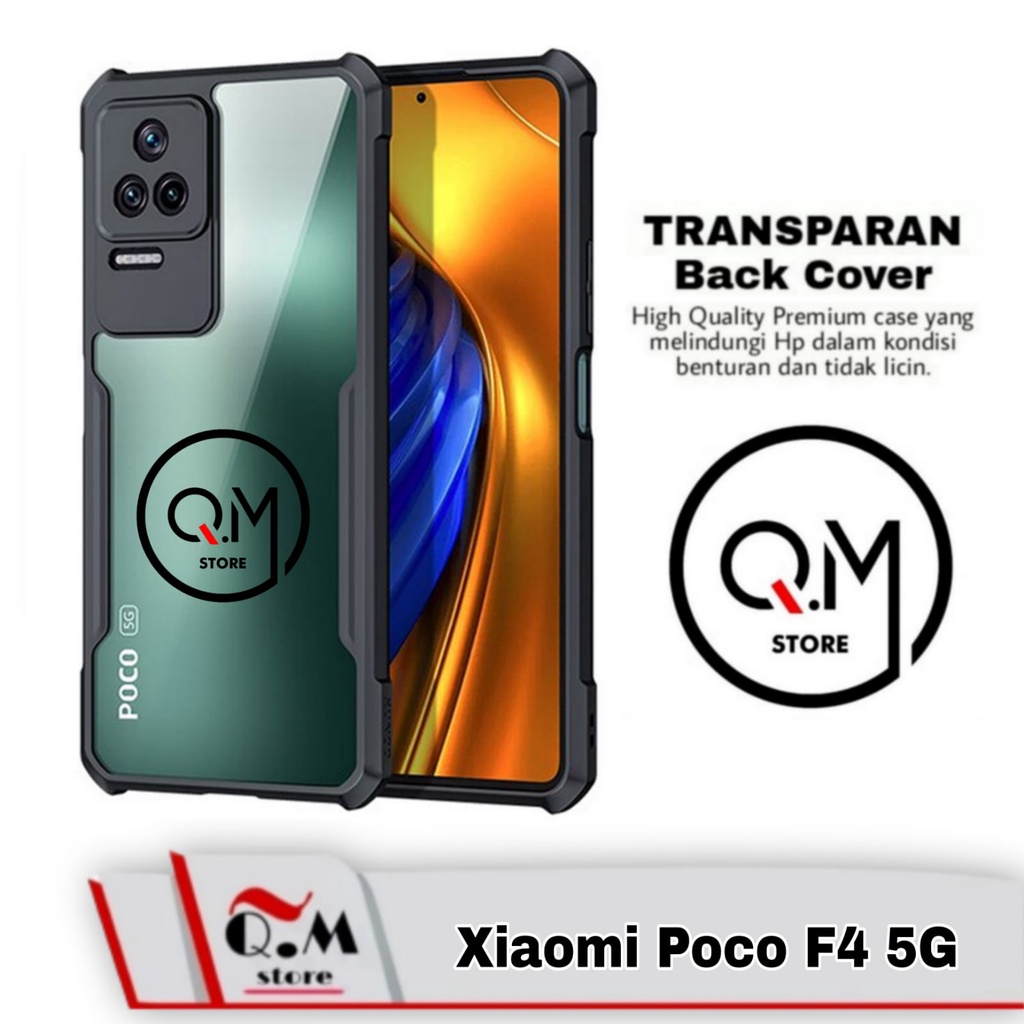 Case Xiaomi Poco F4 5G Softcase Transparan Clear Armor Pelindung Back Cover Sockproof