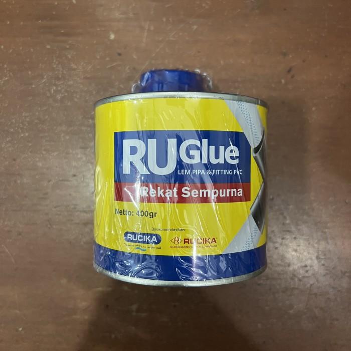 Lem Pipa Lem Pipa Kaleng Kuas Ruglue By Rucika 400 Gram