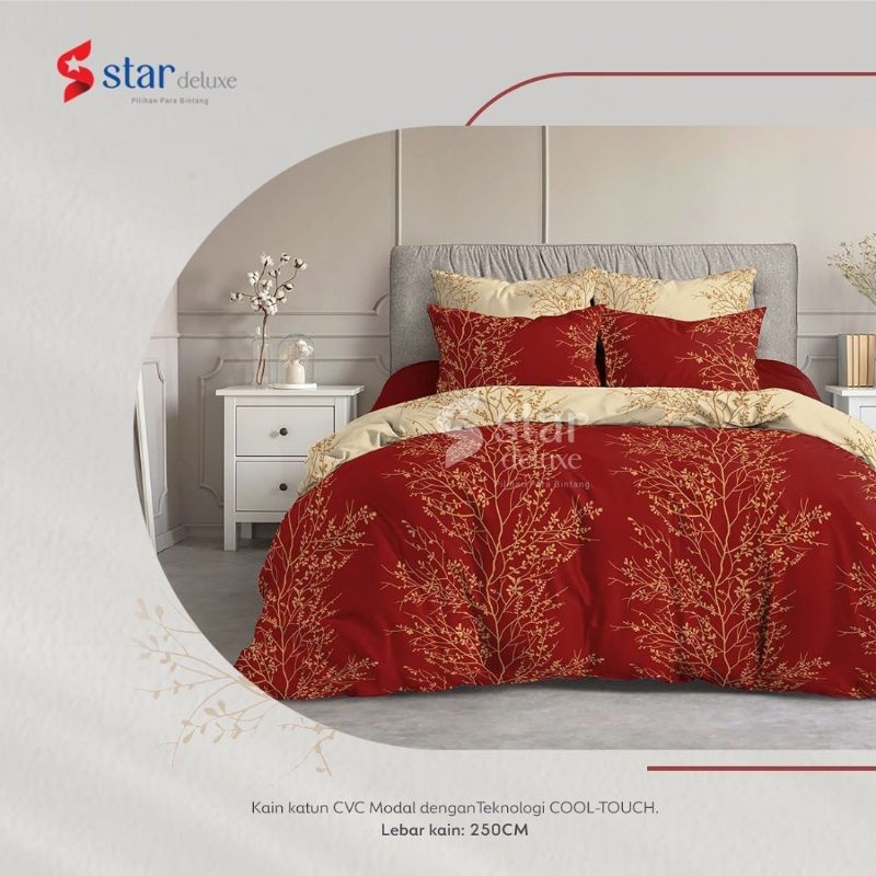 Sprei Nuansa Merah (banyak motif)