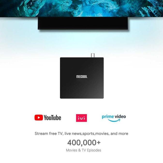 Smart TV Box Receiver Android 10 DVB-T2 2GB 16GB Mecool - KT1