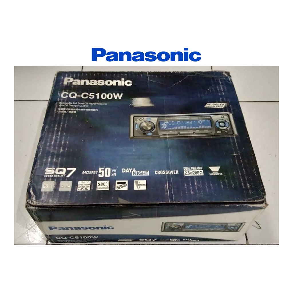 Panasonic CQ-C5100W Single Din CD SQ LPF Crossover 2 x RCA Pre-Out