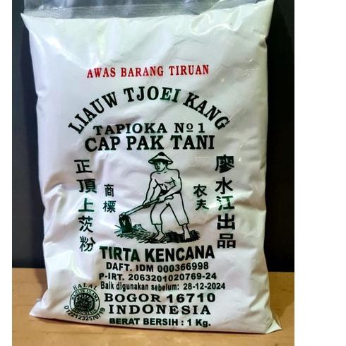 

TERBAIK Sagu/Tepung Tapioka Liauw Tjoei Kang Cap Pak Tani 1kg;