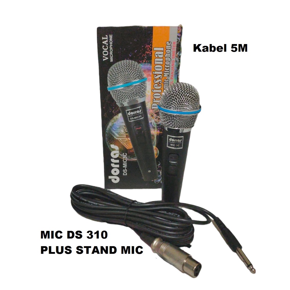 Microphone Murah Berkualitas / Mic Murah Dengab Stand Mic