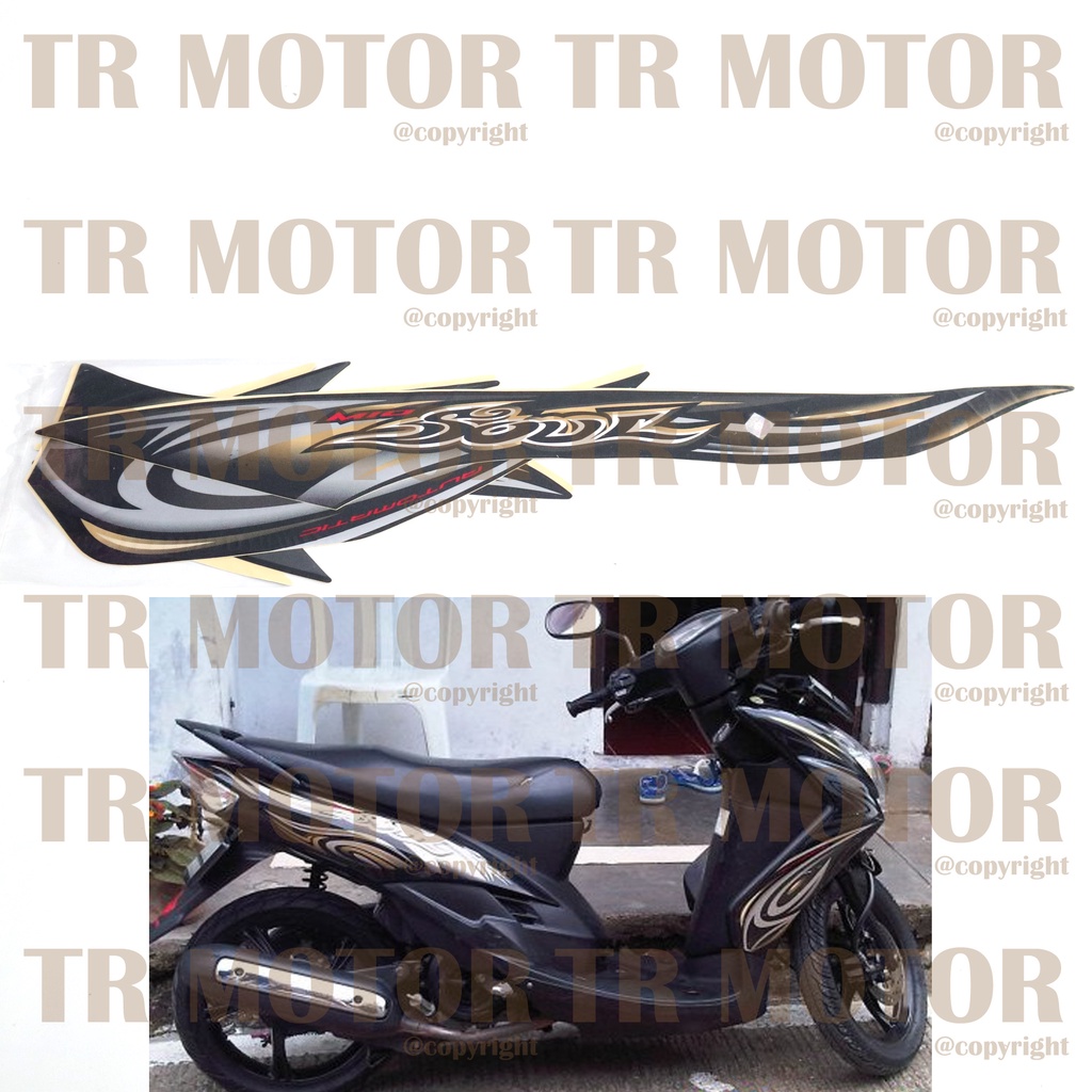 Stiker Motor Mio Soul 2008 Sticker Striping Lis Full Set Motor
