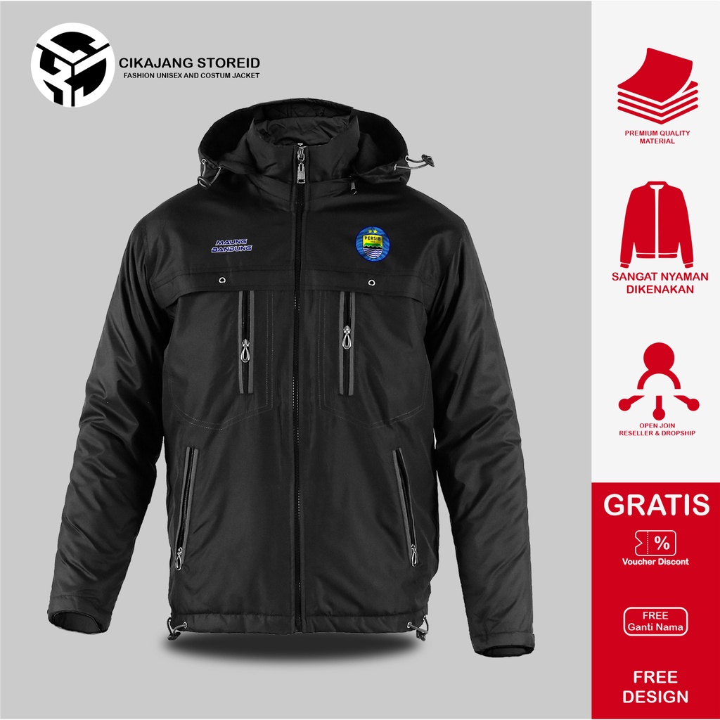 JAKET OUTDOOR CLIMMONS PERSIB JAKET PRIA PARASUT JAKET MAUNG BANDUNG VIKING