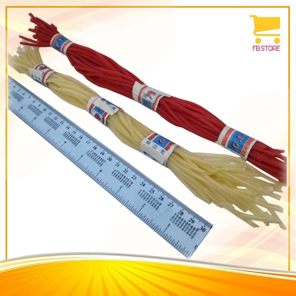 Karet Pentil Sepeda / Ketapel GAJAH +-30Cm Per Ikat 3-4Mm (+-26Pcs) Warna Random