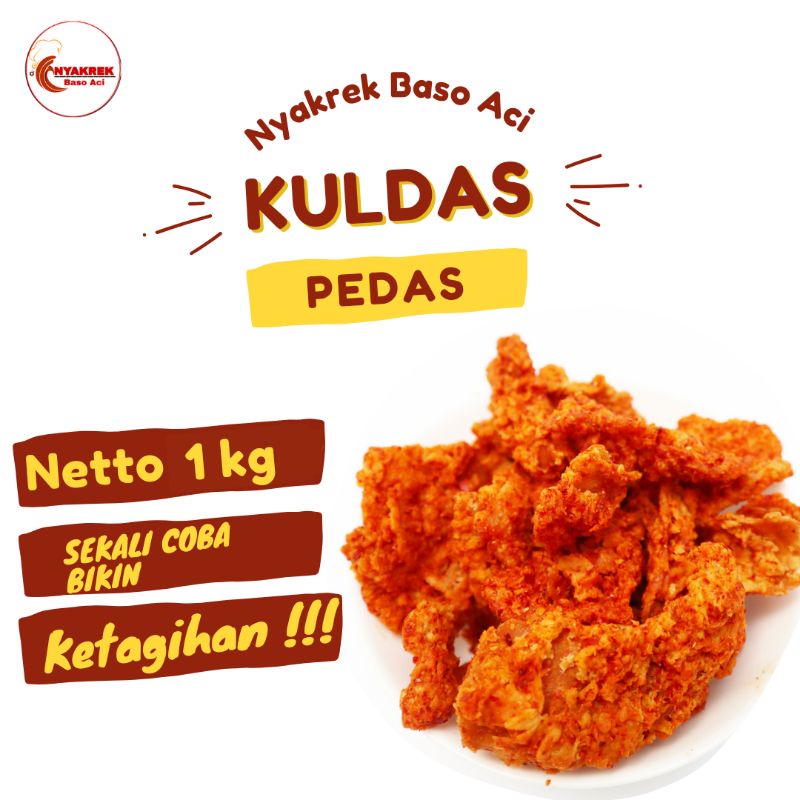 

[1 KG] Kuldas - Keripik Kulit Pedas Ukuran 1 KG