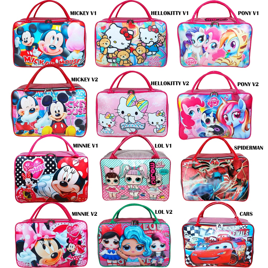 Tas mudik Tas Travel Bag Motif Karakter Kartun Anak - Tas Selempang Pakaian Anak Model Koper Besar  - MOJI Hal 03