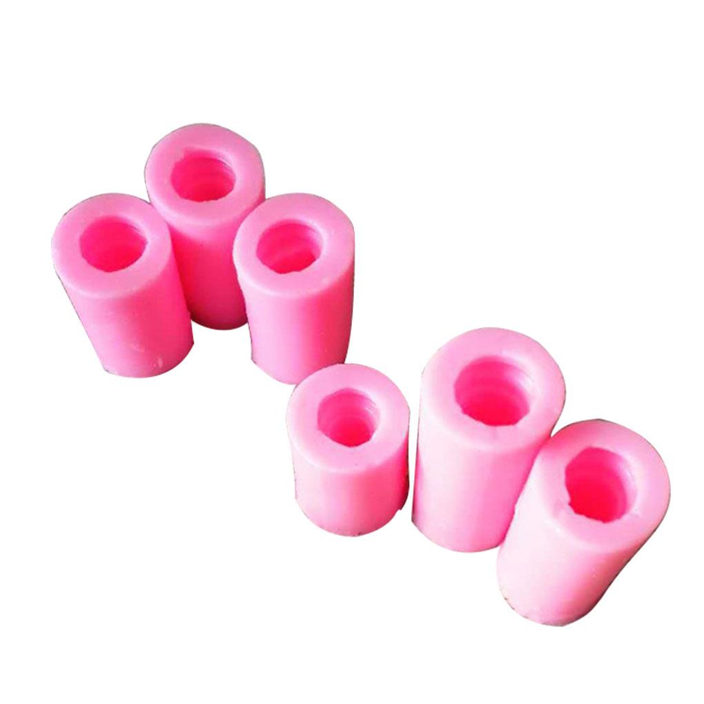 6buah Cetakan Silikon Catur Bentuk 3D Reusable Silicone DIY Handmade Plester Mold Menghemat Ruang Untuk Kue Pernikahan Dress