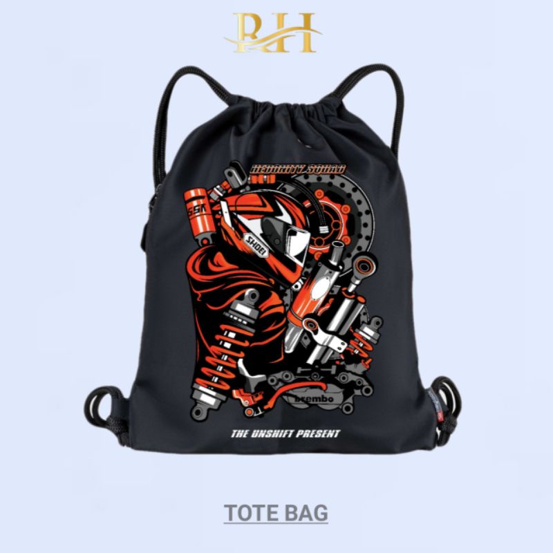 RHATU.ID - Tas Serut Pria Tas Futsal Warna Hitam