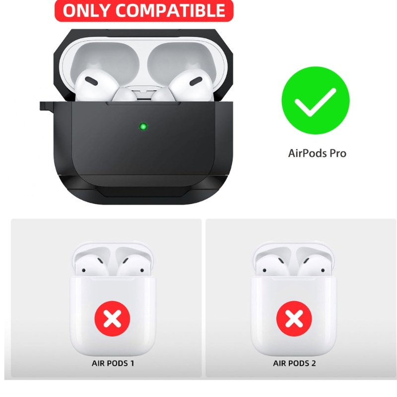 Bt Case Pelindung Earphone TPU Anti Jatuh Untuk pro/pro2/3Pouch Headphone Tahan Lama TPU Aluminium Alloy Kerang Cover