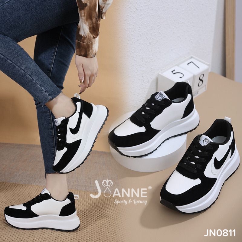 [ORIGINAL] JOANNE Highsole Sporty Sneakers Shoes Sepatu Wanita #JN0811