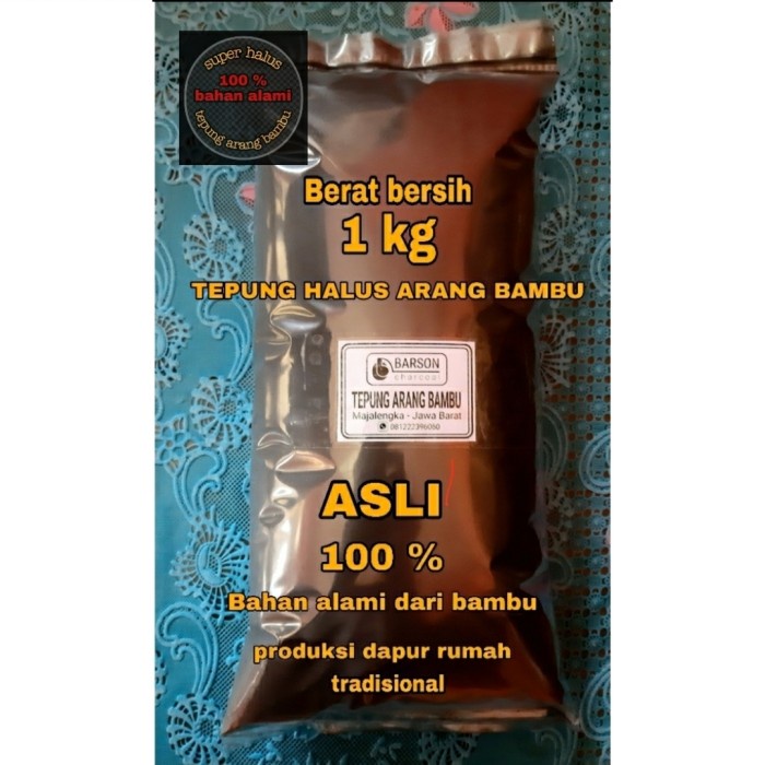 

ORIGINAL MURAH CHARCOAL BAMBU POWDER 1 kg Tepung arang BAMBU mesh 5000 FOOD GRADE
