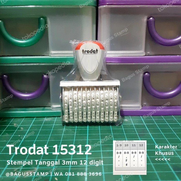 

Cuci Gudang Stempel Manual Angka 12 Digit 3Mm Trodat 15312 Bagus