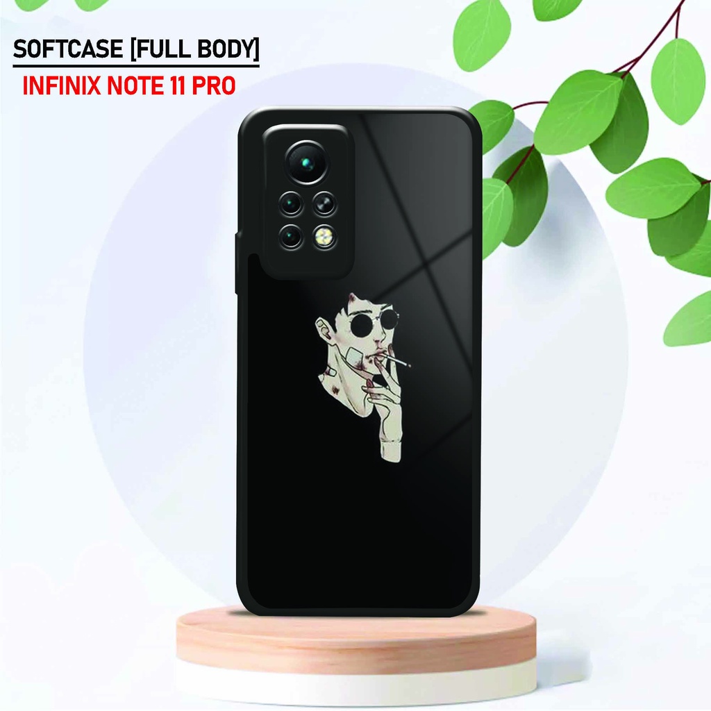 Softcase Kaca Infinix Note 11 Pro - Hardcase Glossy Infinix Note 11 Pro - Fashion [ Mancase 3 ] - Pe