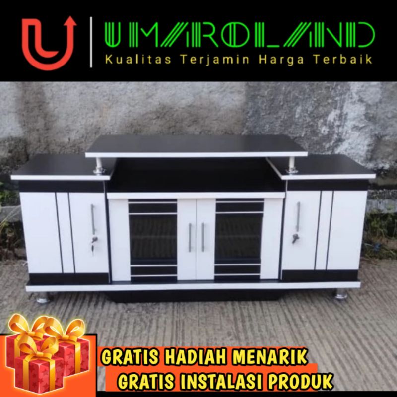 HIGHT QUALITY - Meja TV 32" inch TV LED Minimalis Best PRO / Rak TV White Glossy