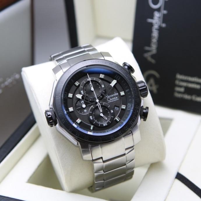 [ Original ] Jam Tangan Pria Alexandre Christie 6565 Ac 6565 Mc Rantai Nekalistore