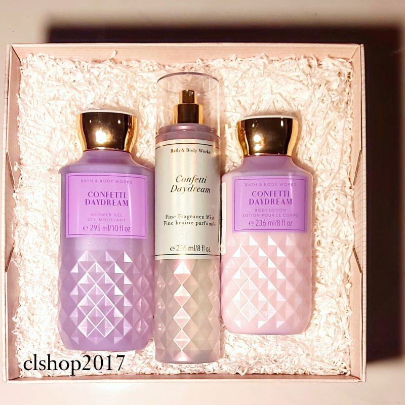 BBW CONFETTI DAYDREAM GIFT SET PAKET BATH &amp; BODY WORKS