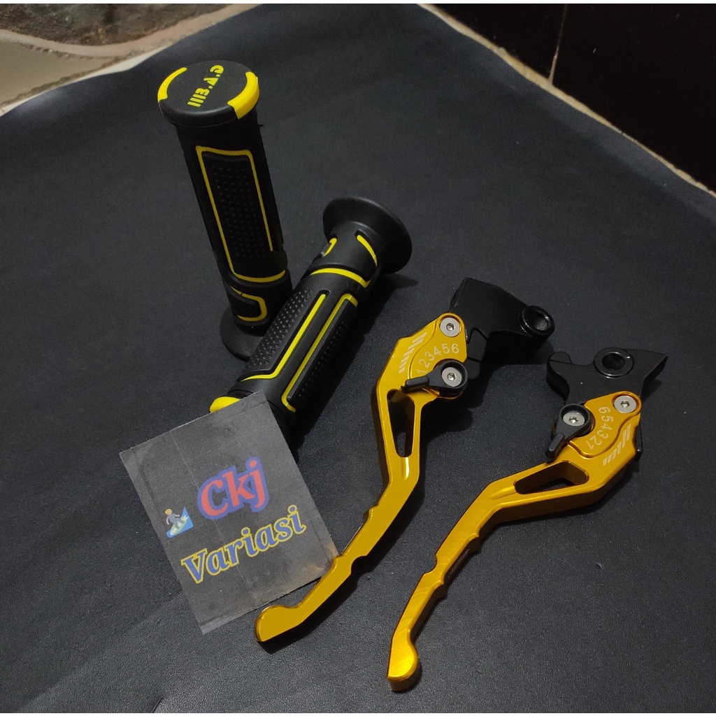 [PROMO] Handle REM dan KOPLING Stelan Variasi Motor FULL CNC Vixion Old New RX King Scorpio Xabre R1