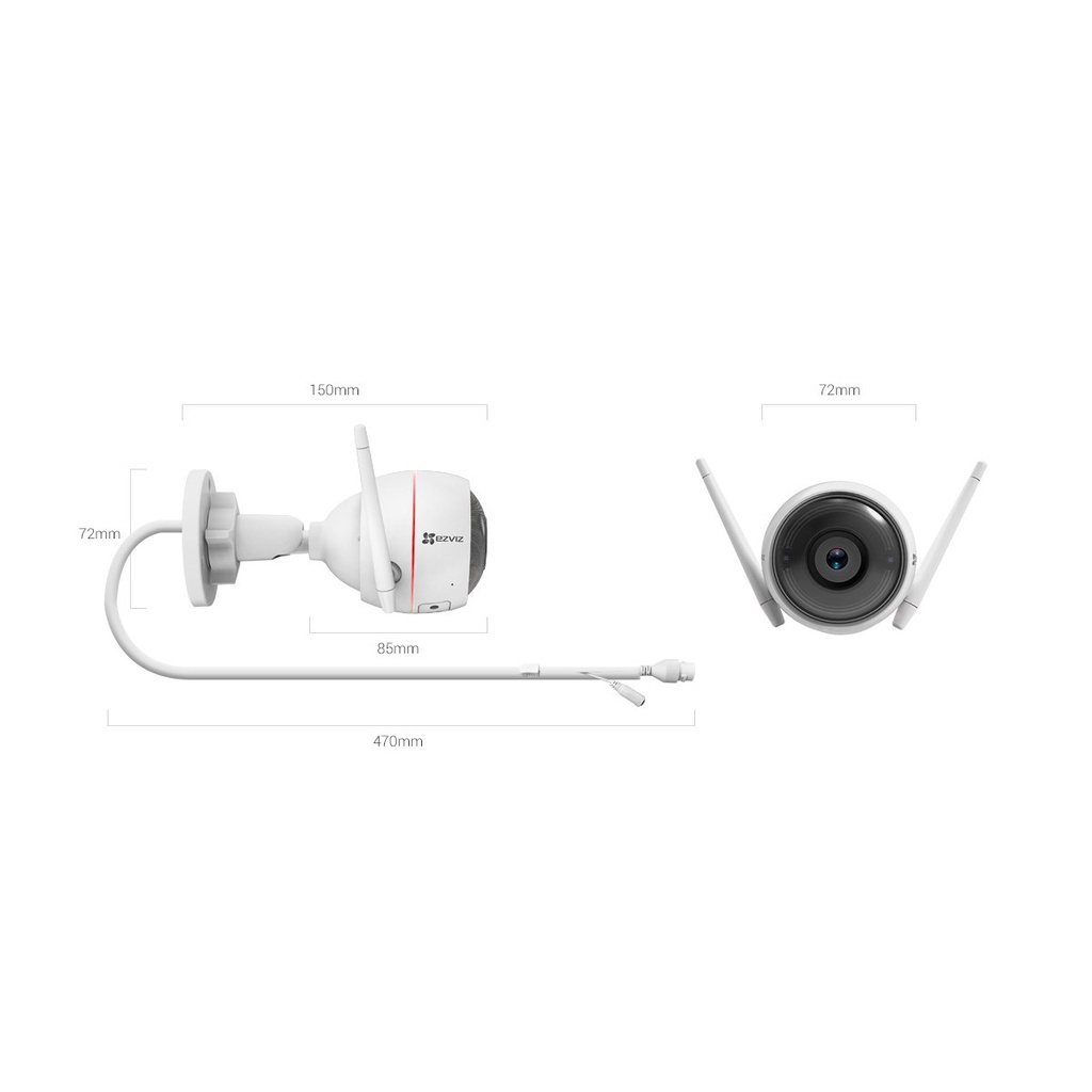 (VROFFSTORE) EZVIZ HUSKY C3WN 1080P Full HD IP CAMERA CCTV WiFi GARANSI RESMI 1 TAHUN