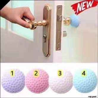 Osakashop - Alat pengaman pintu bulat penahan pelindung dinding ganjalan ganjal