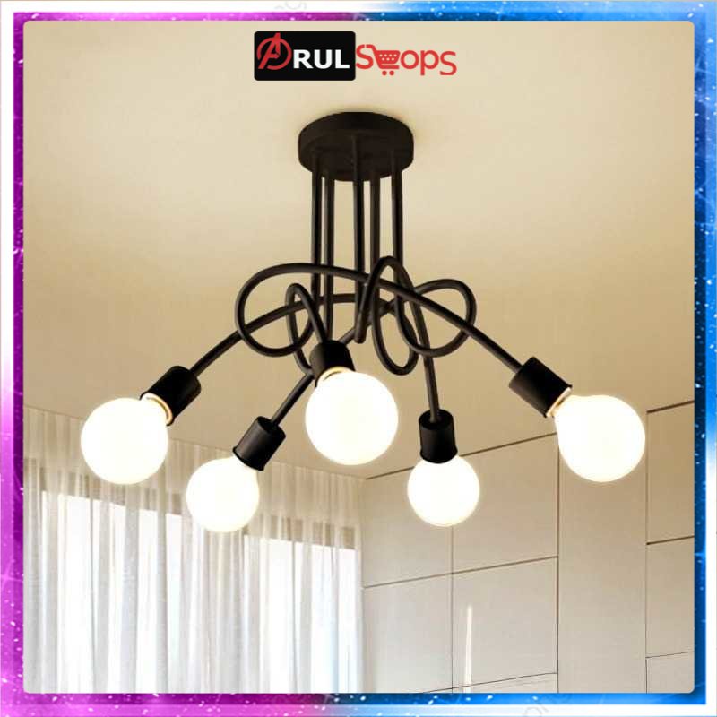 ARS - YUANFEN Housing Lampu Gantung Hias Retro Style 5 Head - CL02