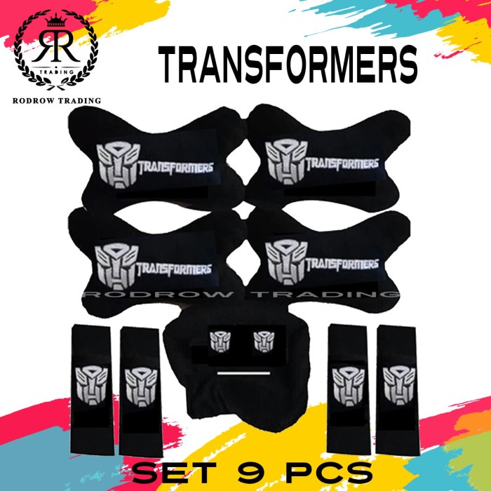 Bantal Mobil Bantal Mobil Transformers Set 9Pcs / Bantal Jok Mobil Transformers Set