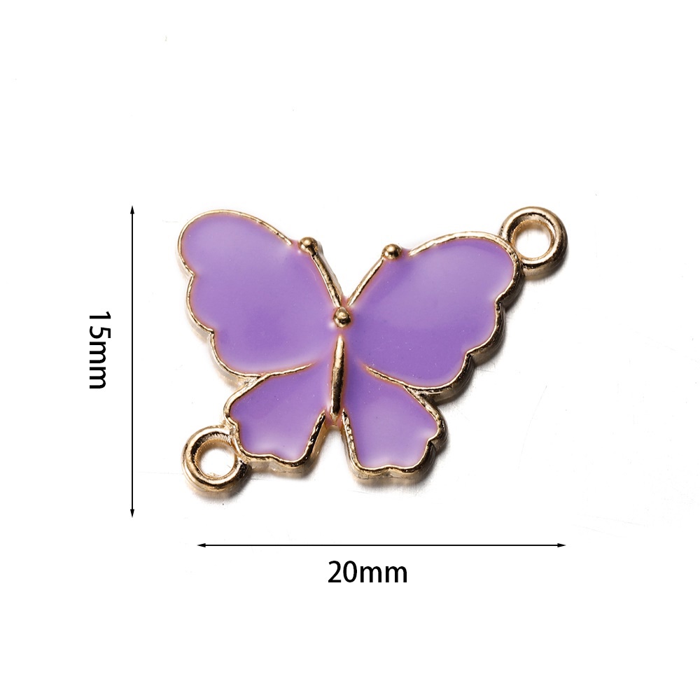 St.kunkka 5pcs Butterfly Liontin Kupu-Kupu Bunga Aster Bahan Alloy Untuk Membuat Perhiasan DIY