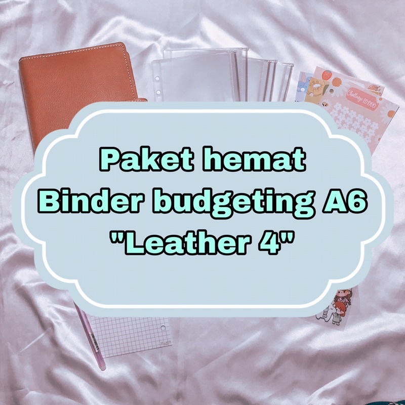 satu set binder keuangan || 1 set binder budgeting || binder A6 leather