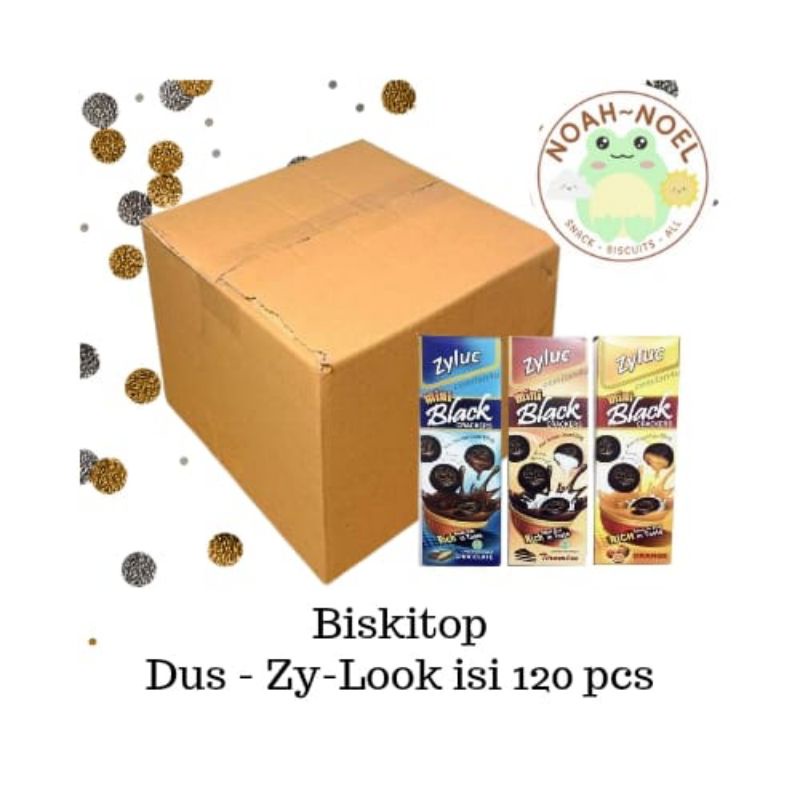 

NN - (1 DUS) BISKITOP Willie Zy-Look Biskuit Coklat isi Krim isi 120pcs