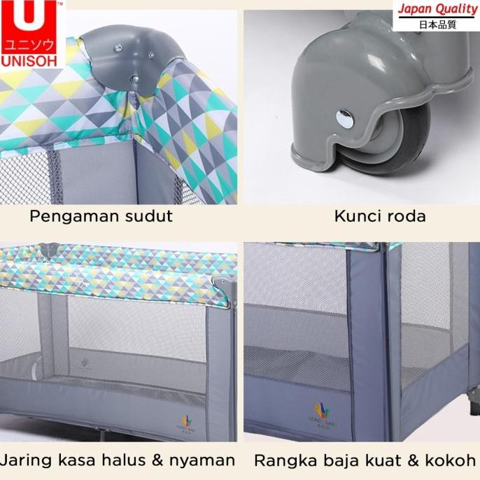 Unisoh Tempat Tidur Bayi Portable Ranjang Bayi Baby Playpen